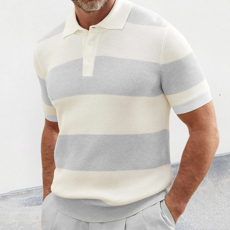 Summer Fashion Lapel Short Sleeve Sweater