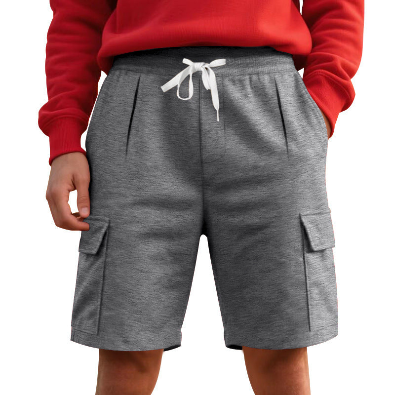 Men's Sports Breathable And Loose Tooling Multi-Pocket Shorts
