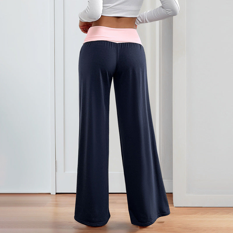 Low Waist Casual Wide-Leg Pants