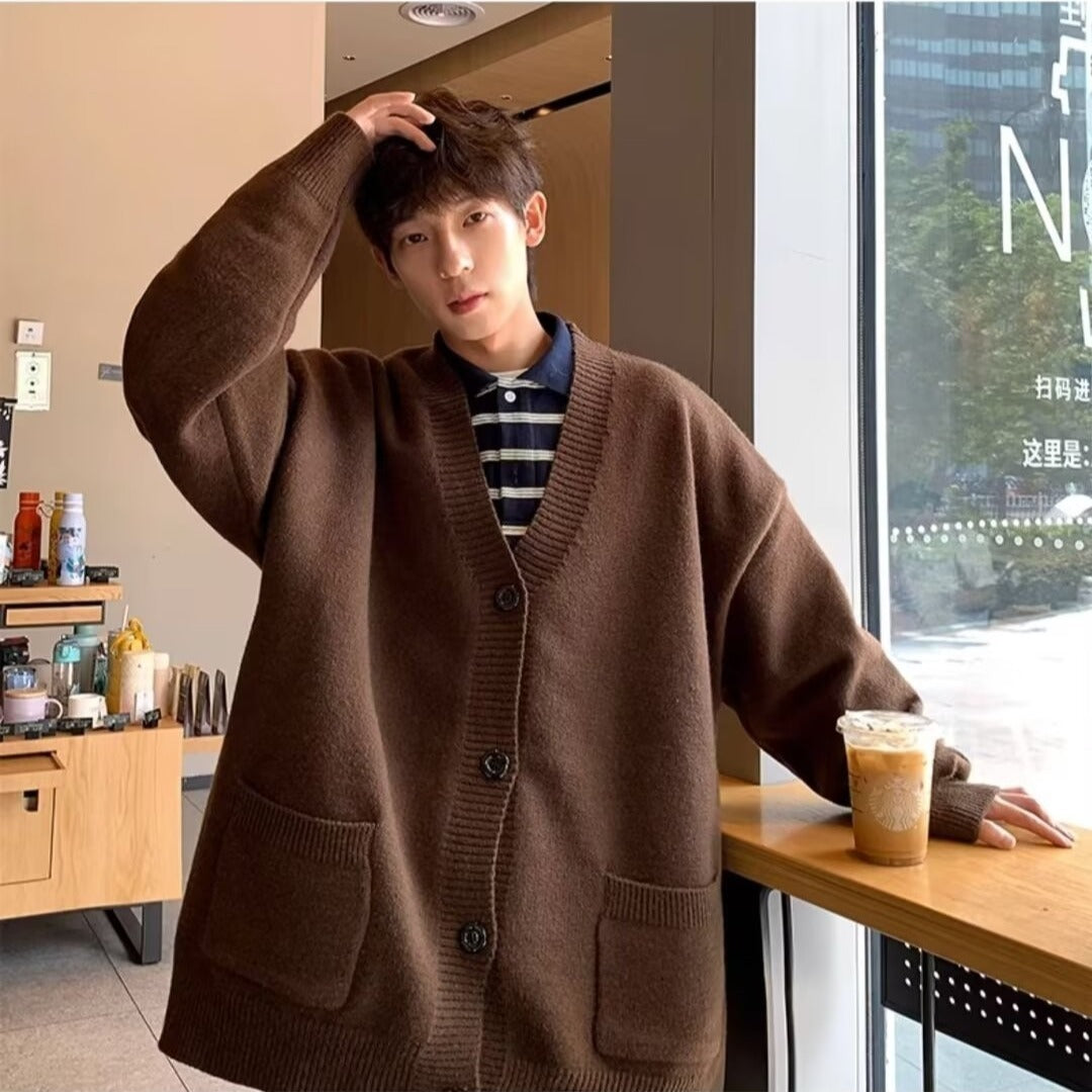 Japanese Lazy Style Loose-fitting Versatile Sweater Coat