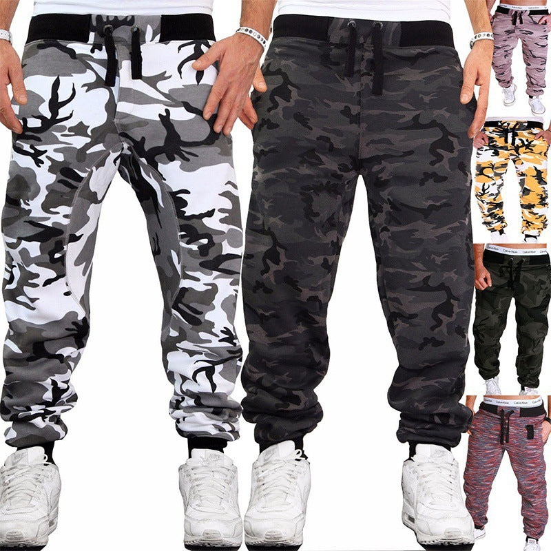 Camouflage Loose Urban Mid Waist Pants