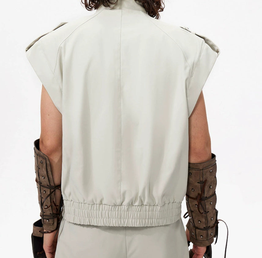 Retro Mechanical Style Waistcoat Jacket