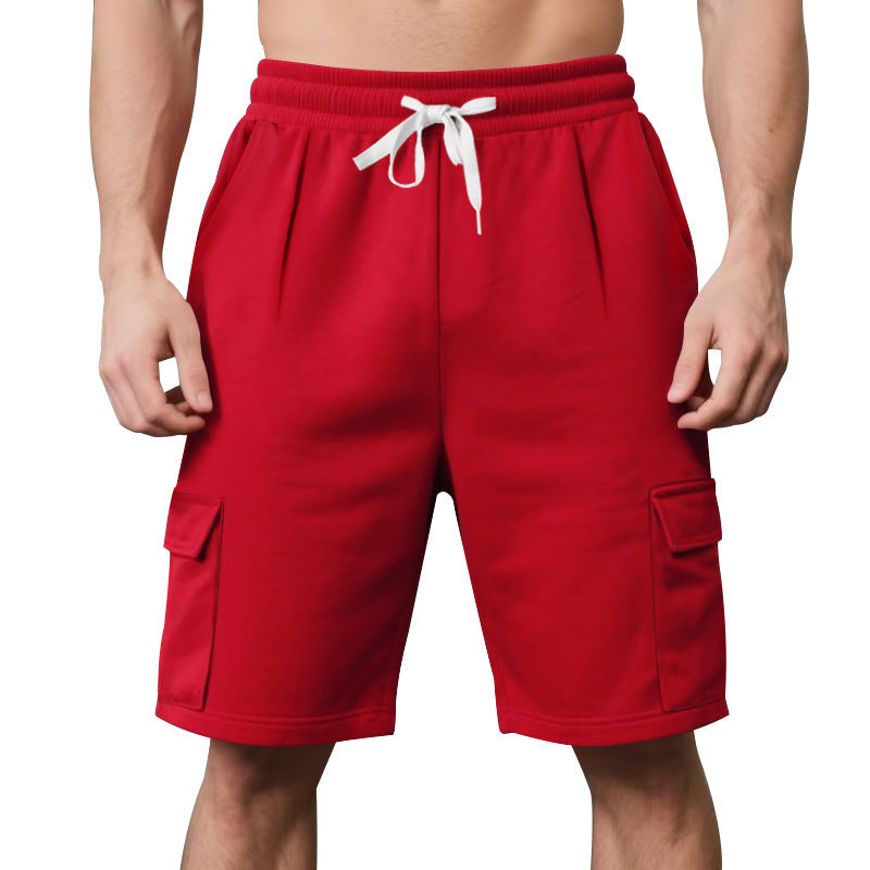 Men's Sports Breathable And Loose Tooling Multi-Pocket Shorts