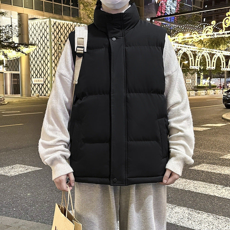 Stand Collar Vest Cotton Padded Jacket