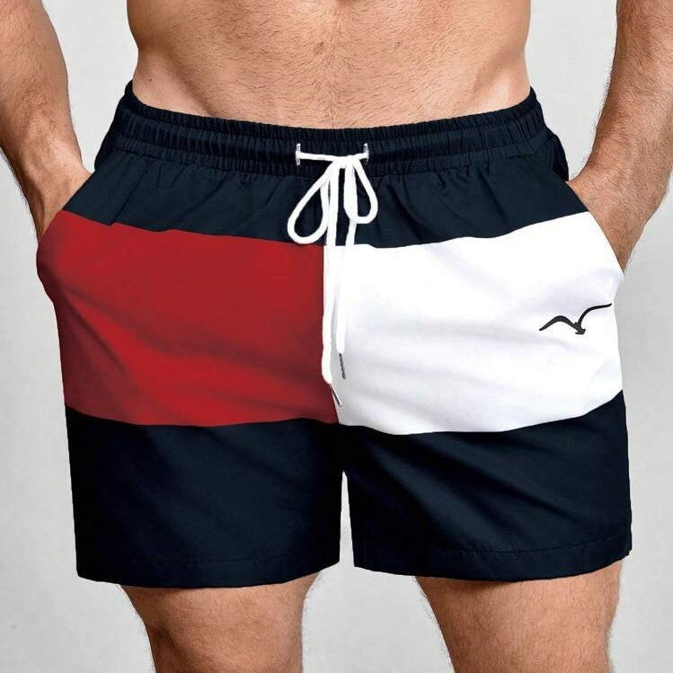 Printed Drawstring Waist Pants- Shorts