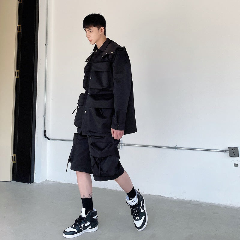 Tactical Function Multi-Pocket Jacket Coat
