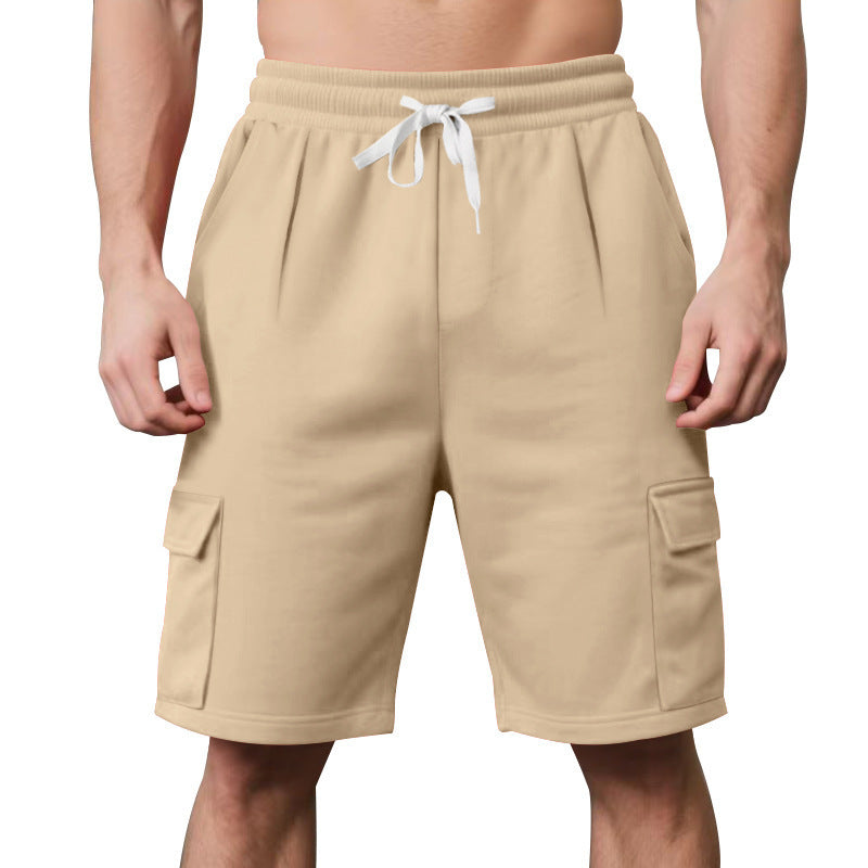 Men's Sports Breathable And Loose Tooling Multi-Pocket Shorts