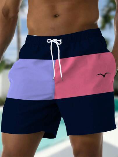 Printed Drawstring Waist Pants- Shorts