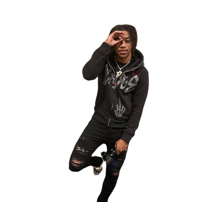 Spiderweb Zip-Up Fleece