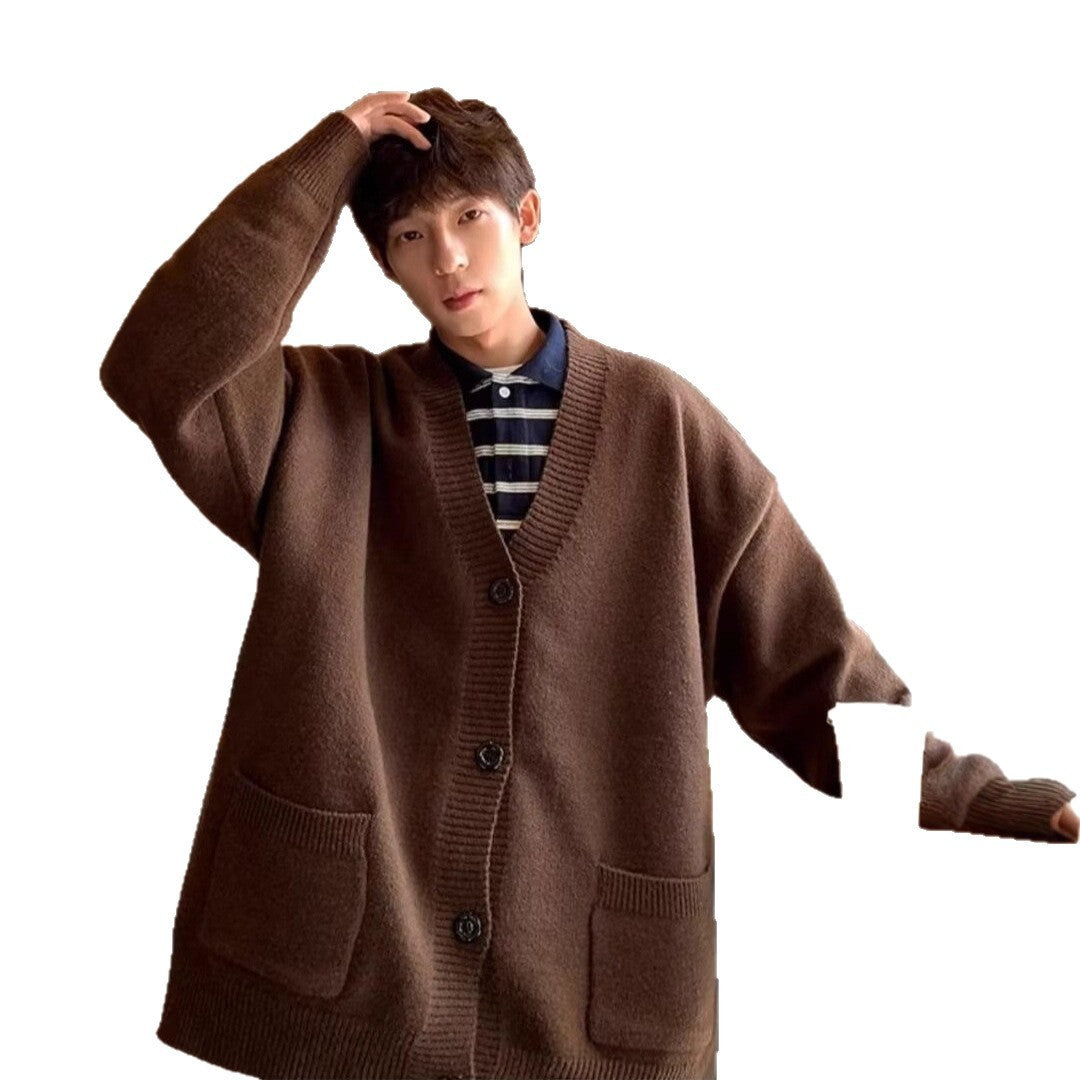 Japanese Lazy Style Loose-fitting Versatile Sweater Coat