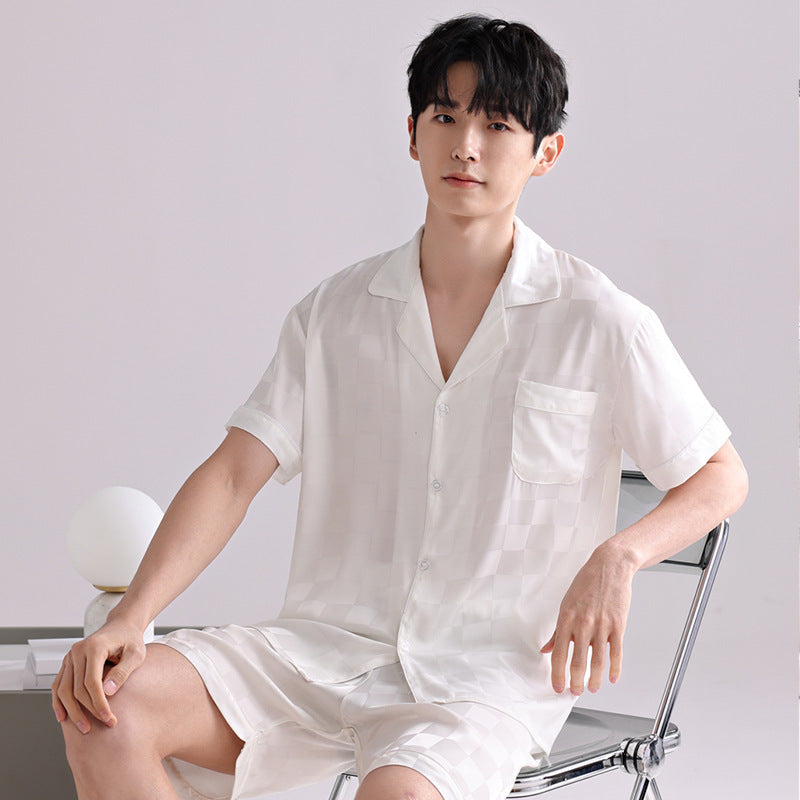 Men's Lightweight Breathable Silk Pyjamas