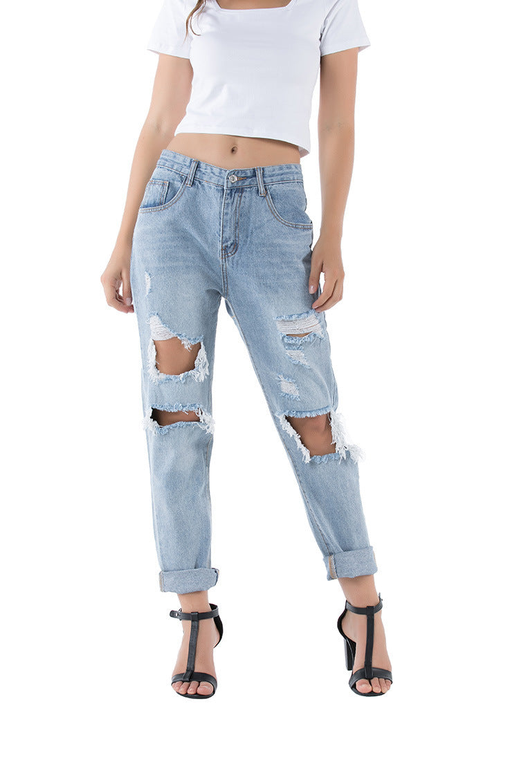 Street-Ripped Trousers