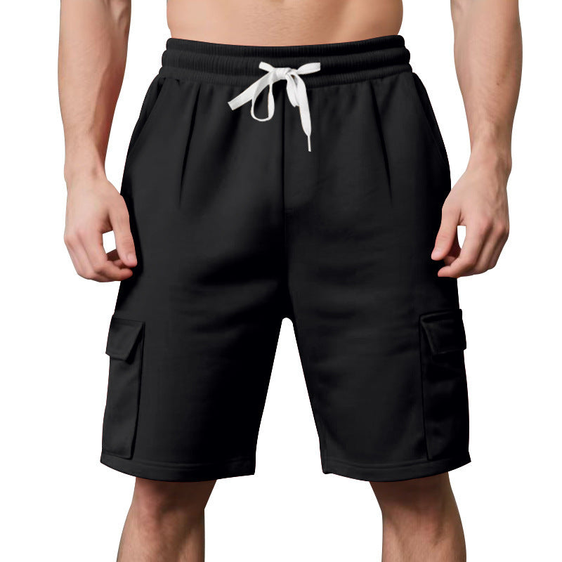 Men's Sports Breathable And Loose Tooling Multi-Pocket Shorts