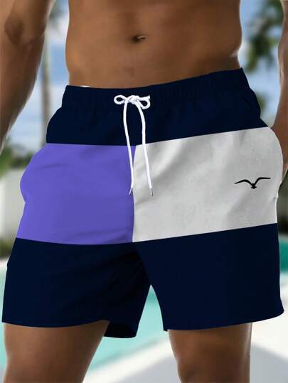 Printed Drawstring Waist Pants- Shorts