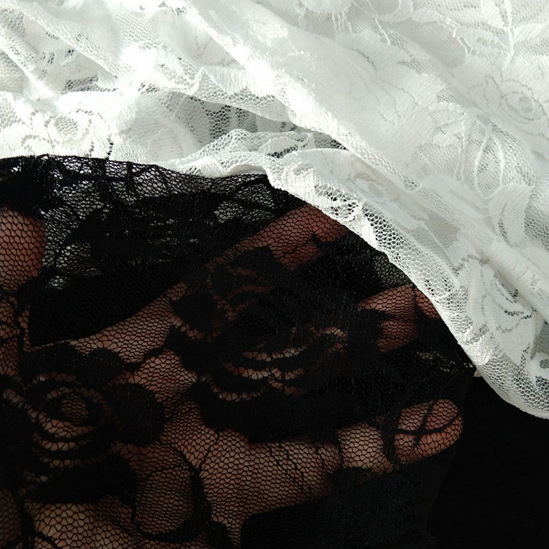 Sweet Lace Rose Hollow Leggings