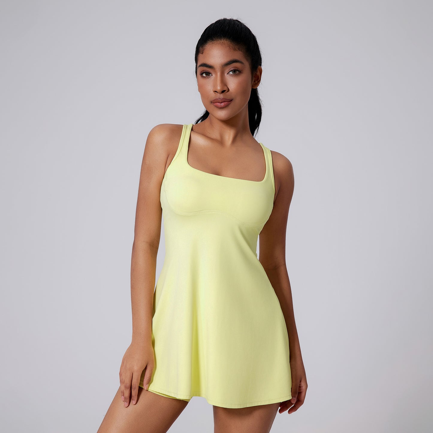 Two-Piece Set Sports Dress Tennis Skirt