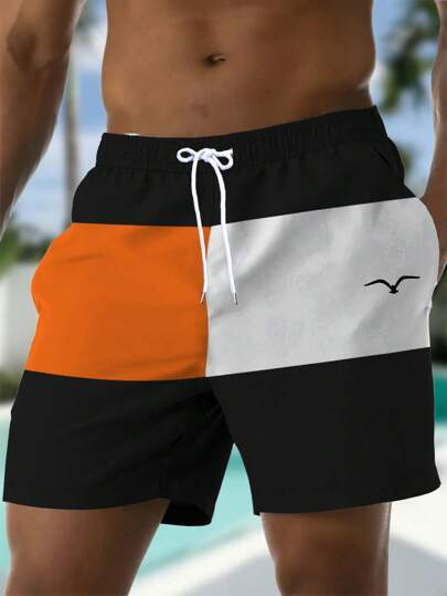 Printed Drawstring Waist Pants- Shorts