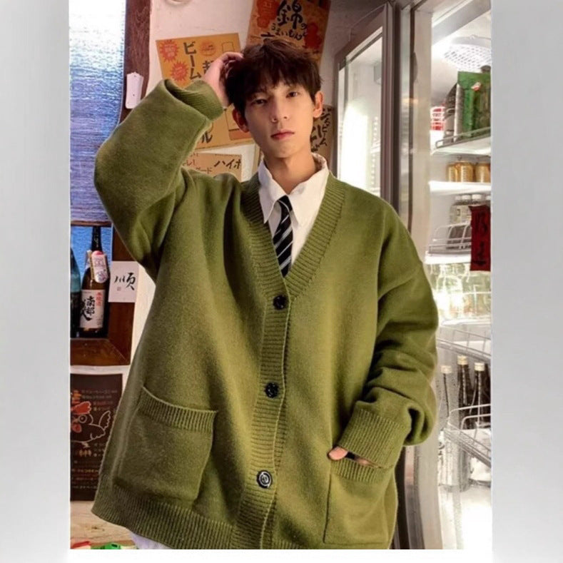 Japanese Lazy Style Loose-fitting Versatile Sweater Coat