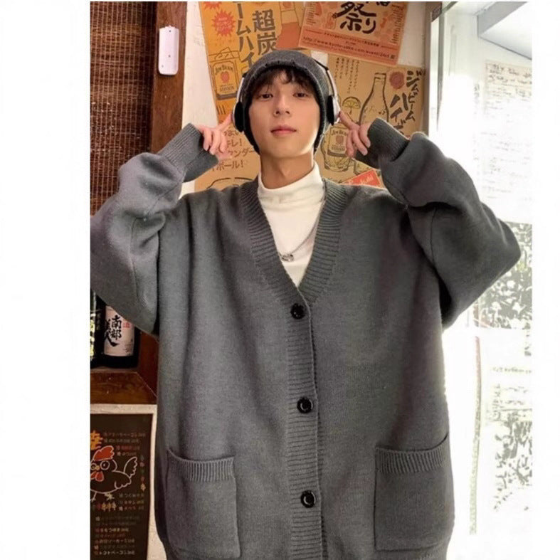 Japanese Lazy Style Loose-fitting Versatile Sweater Coat