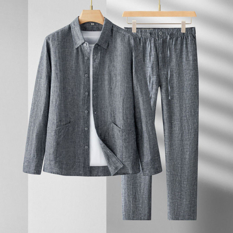 Linen Men's Long-Sleeve Suit