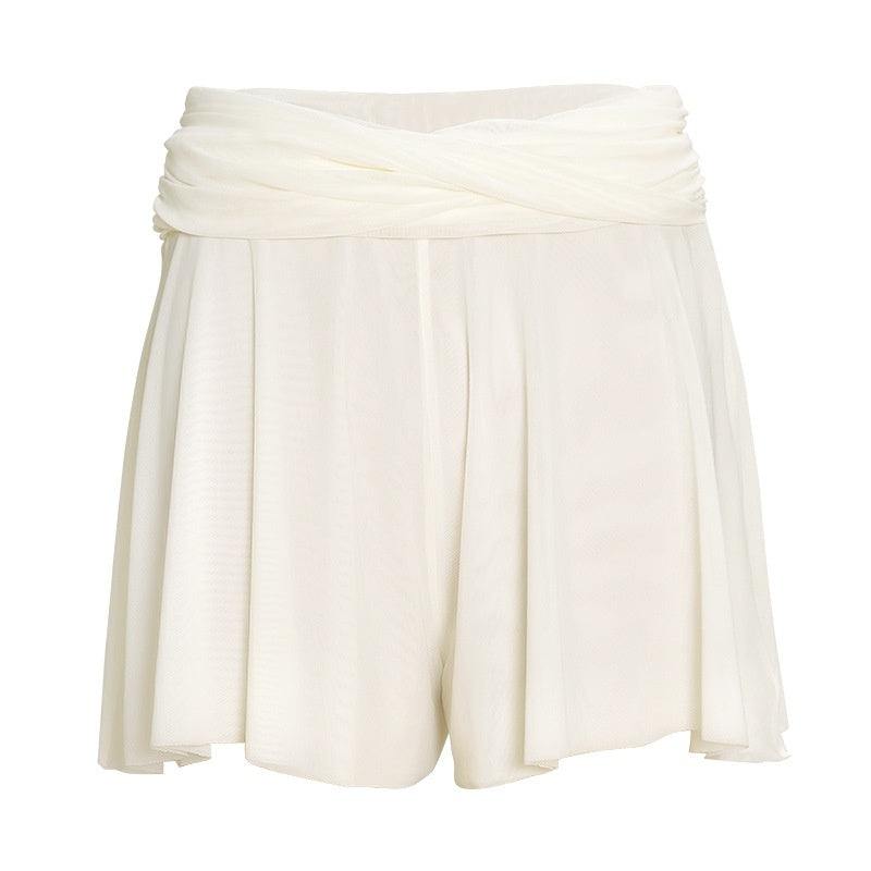 Nylon Dance Practice Skirt-Shorts