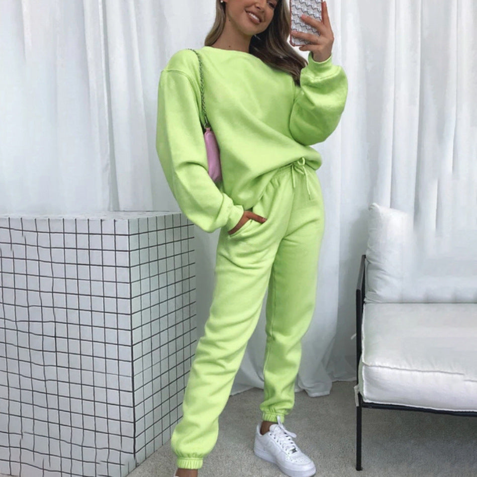 Casual Sweatshirt And Pants Set