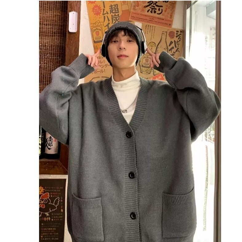 Japanese Lazy Style Loose-fitting Versatile Sweater Coat