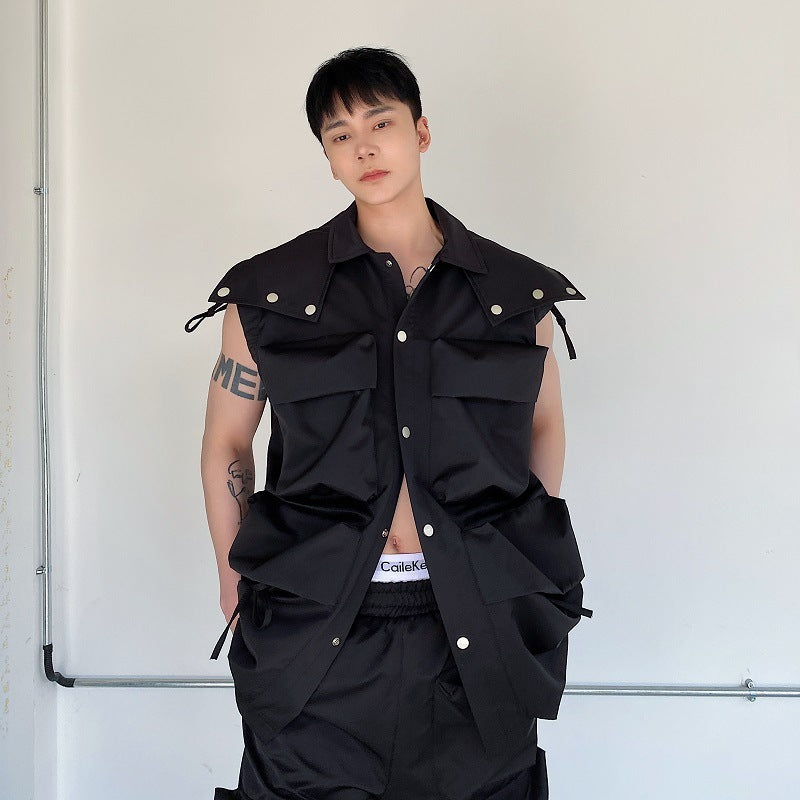Tactical Function Multi-Pocket Jacket Coat