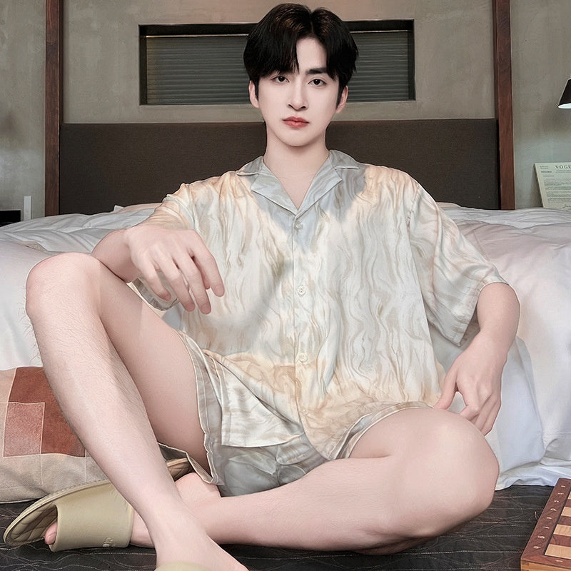 Men's Lightweight Breathable Silk Pyjamas