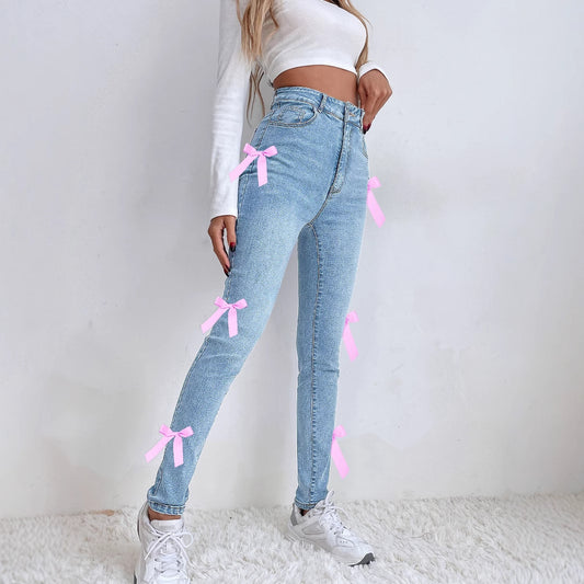 Leggings Bow Stretch Jeans