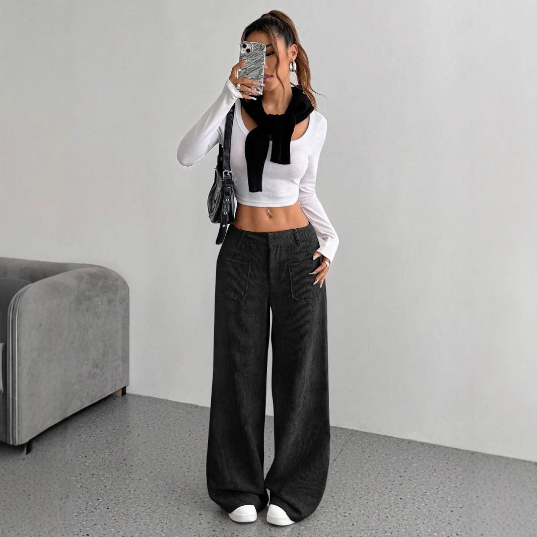 Corduroy Loose Fashion Pants
