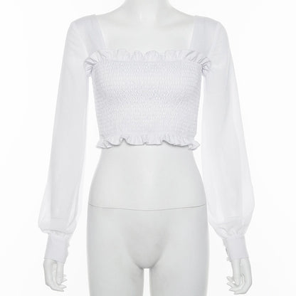 Ruffle Style Crop-Top