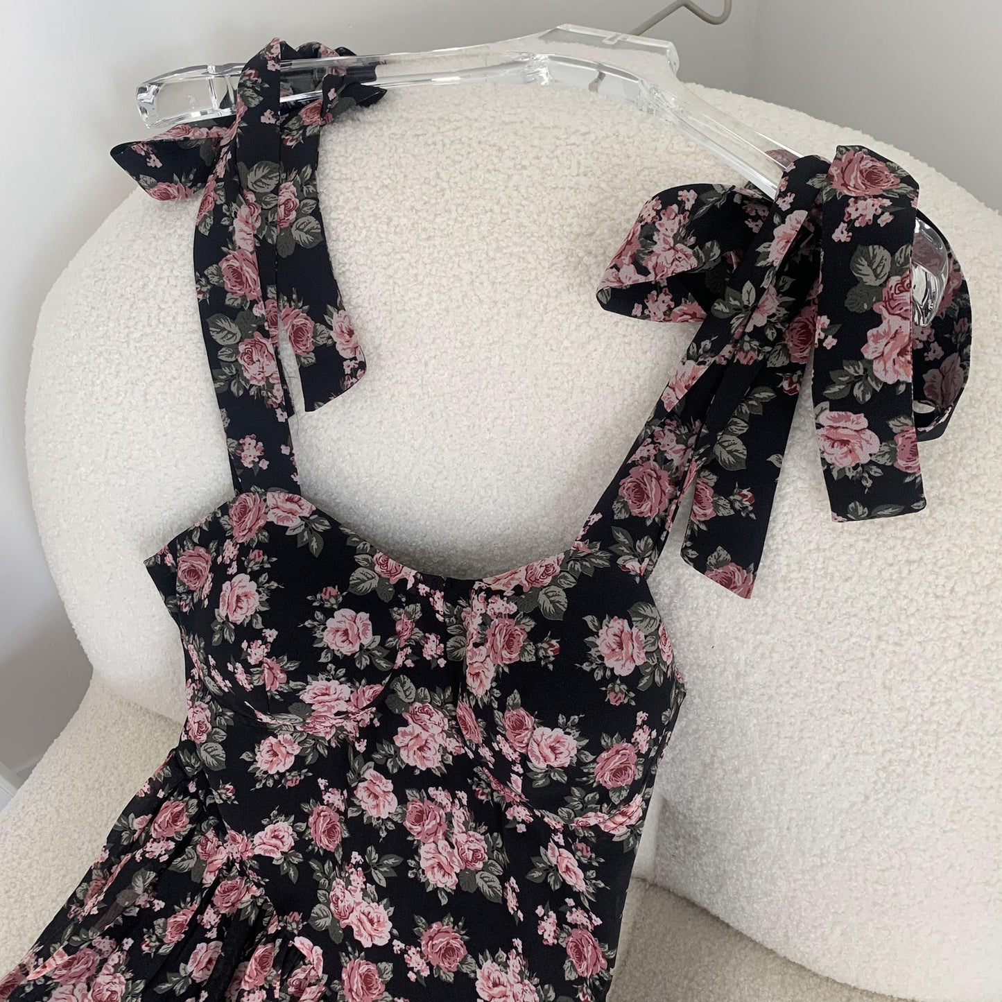 Floral Bow Sling Dress
