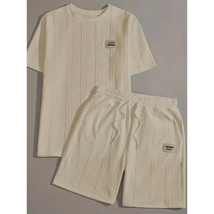 Wheat Grain Tassel Type Two-Piece Knitting Suit Set