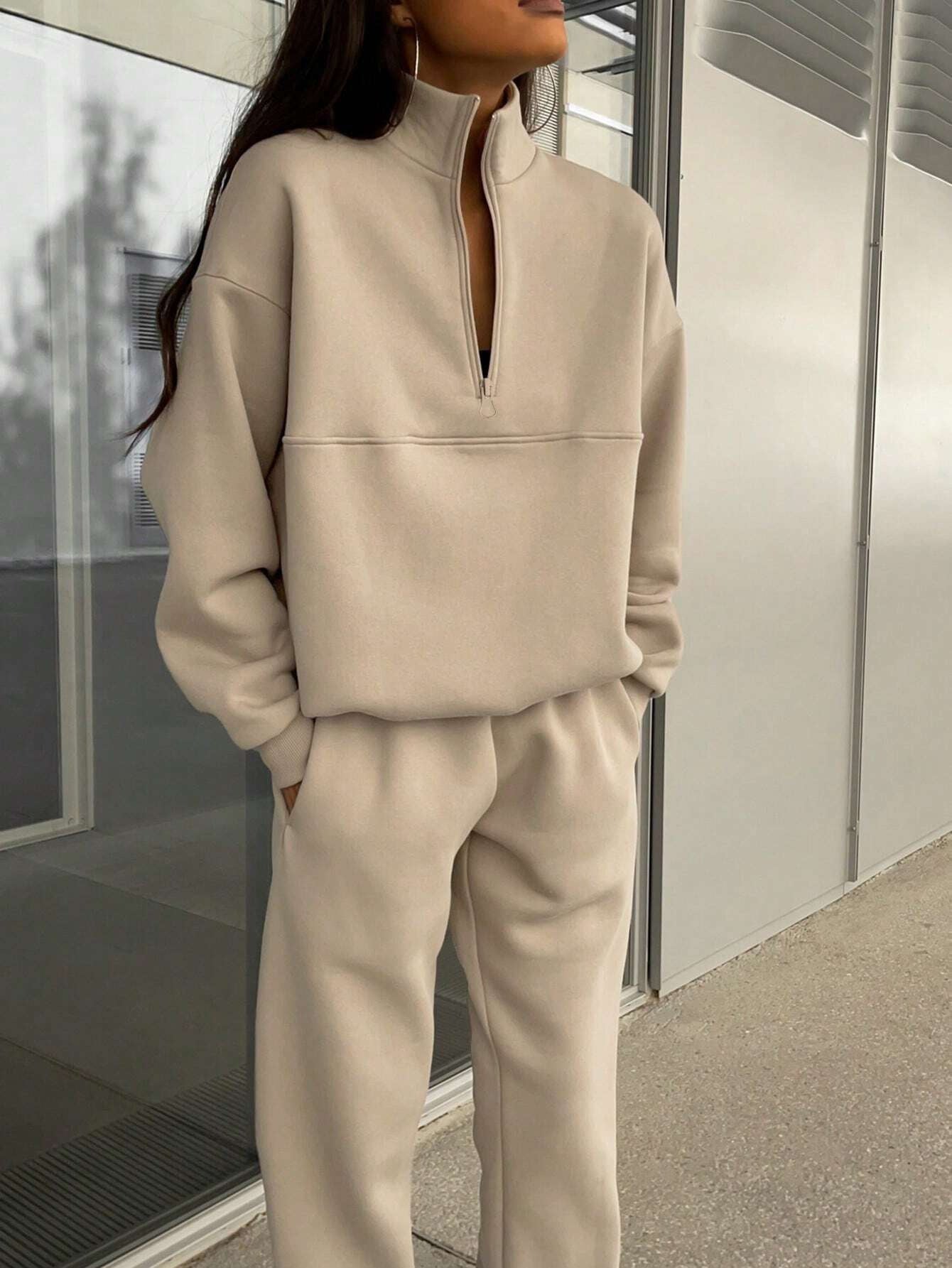 Long-Sleeved Sports Sweatshirt Suit