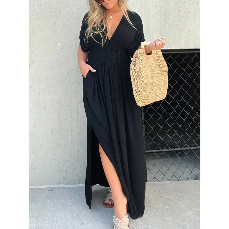 Stunning V-Neck Long Dress