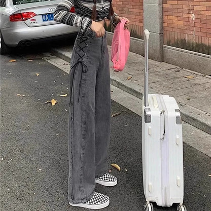 Straight Loose Slimming Wide-Leg Pants