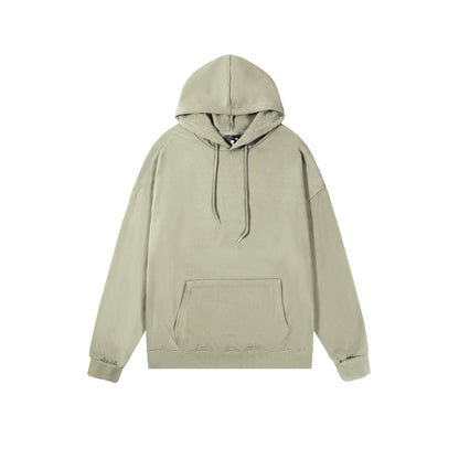 Men Drop-Shoulder Loose Hooded Sweatshirt