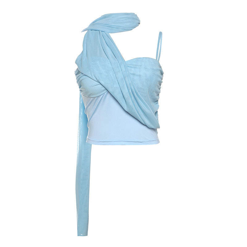 Single-Shoulder Slim Top