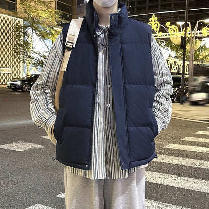 Stand Collar Vest Cotton Padded Jacket