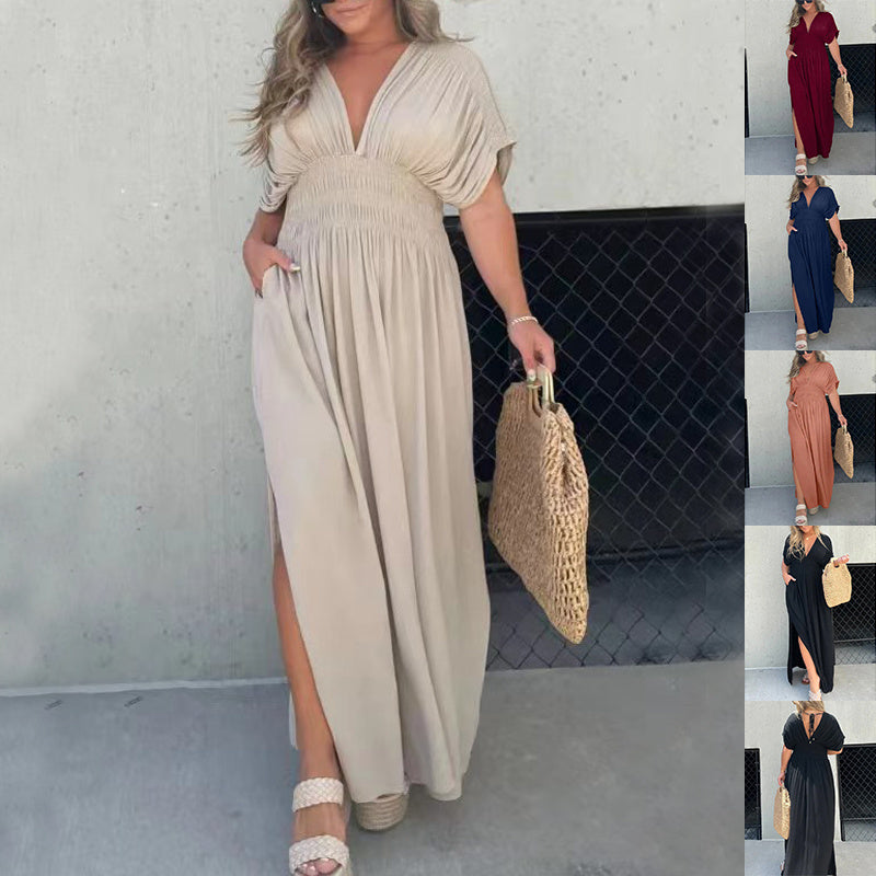 Stunning V-Neck Long Dress