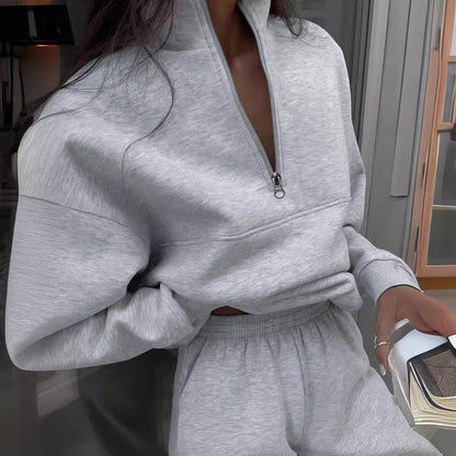 Long-Sleeved Sports Sweatshirt Suit