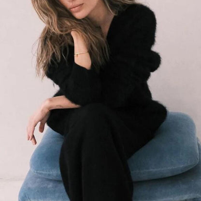 V-Neck Knitted Cardigan