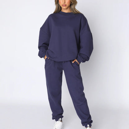 Casual Sweatshirt And Pants Set