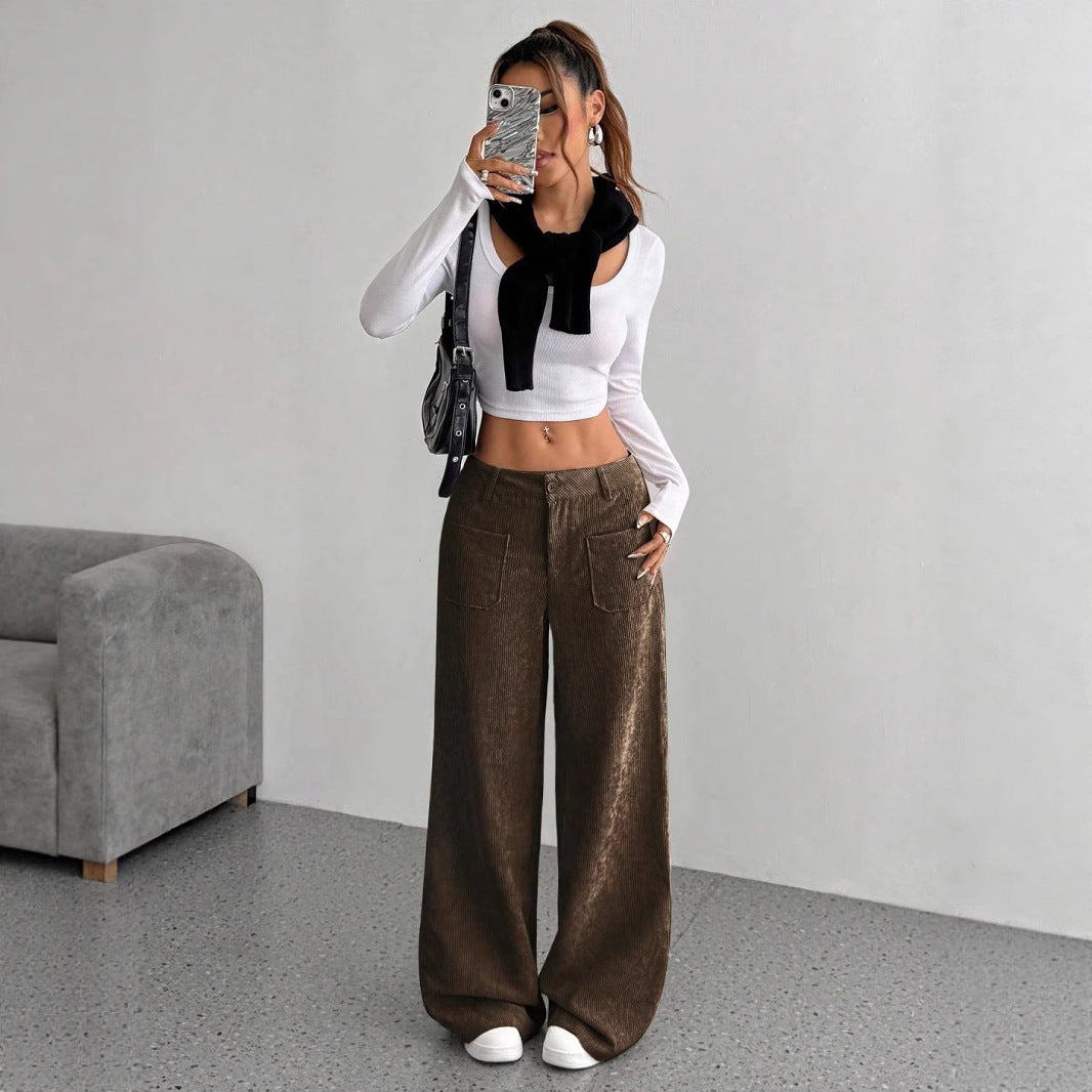 Corduroy Loose Fashion Pants