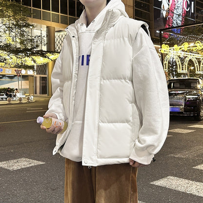 Stand Collar Vest Cotton Padded Jacket