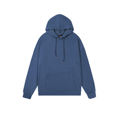 Men Drop-Shoulder Loose Hooded Sweatshirt