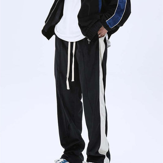 Loose-Fitting Casual Retro Clash Pants