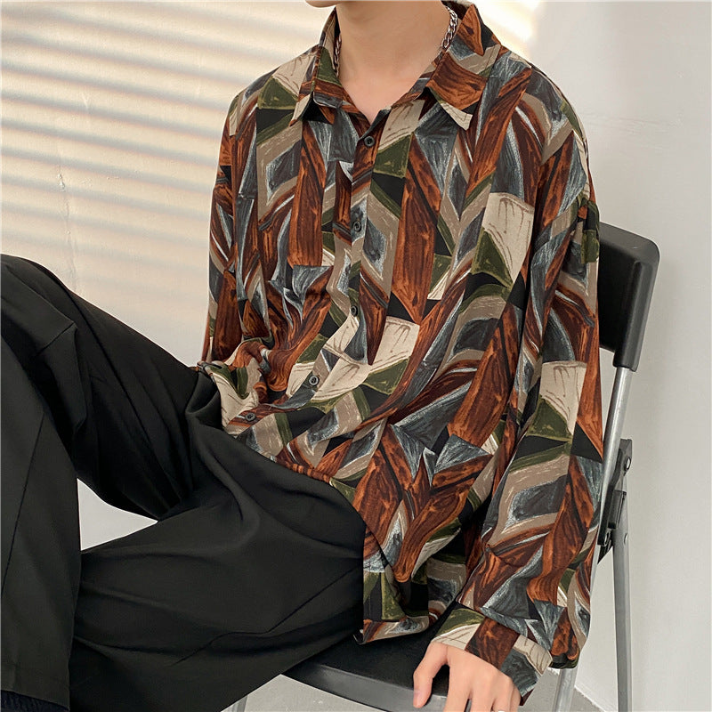 Temperament Fashion Casual Printed Shirt