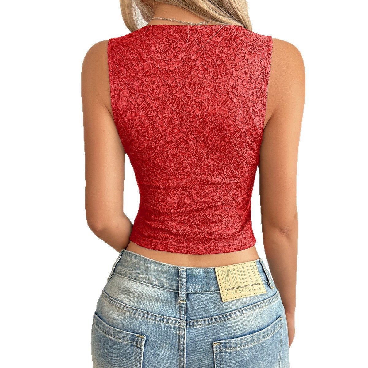 Lace Style Edge T-Shirt